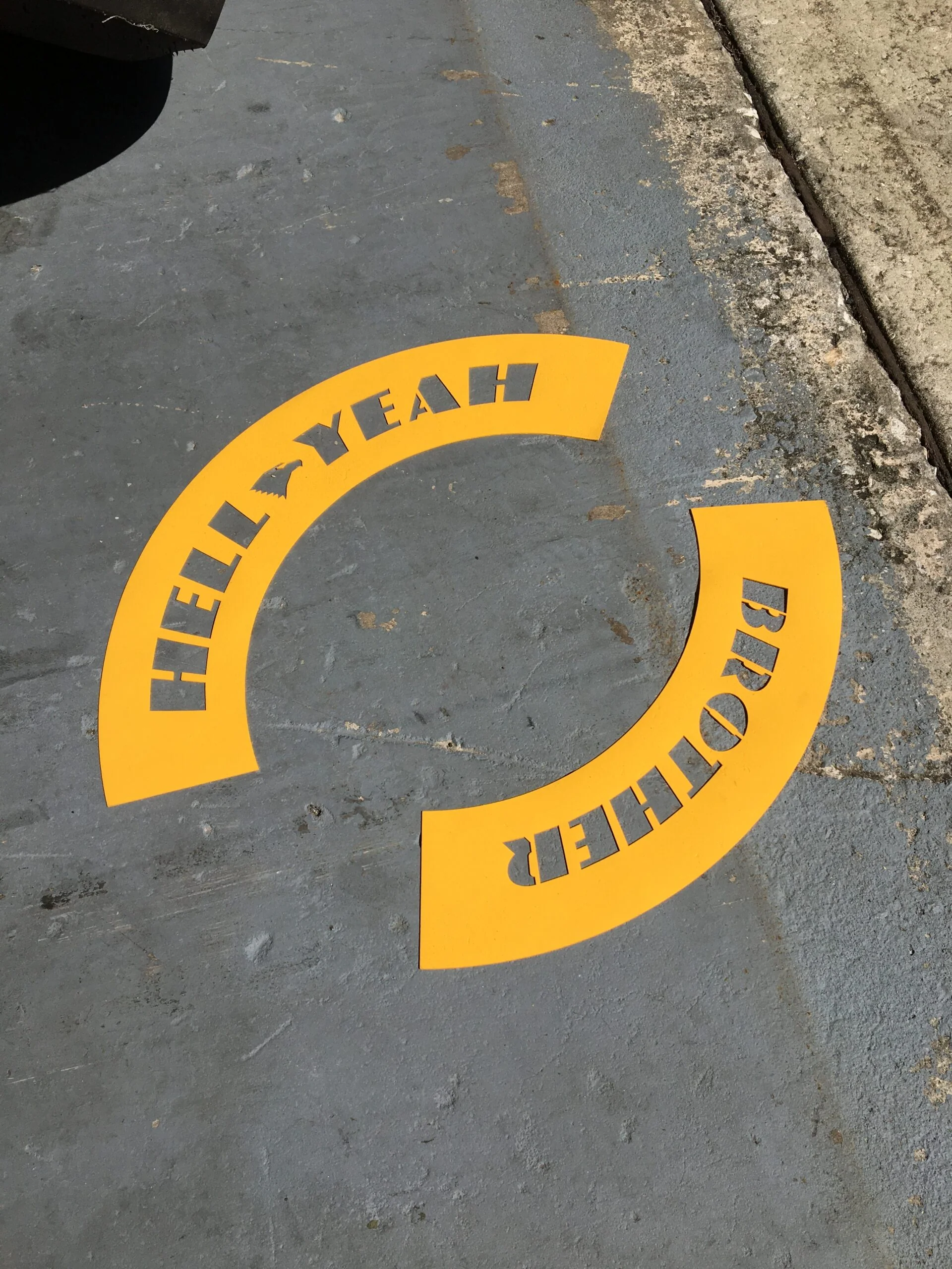 Hell Yeah Brother Tire Stencil - Image 3