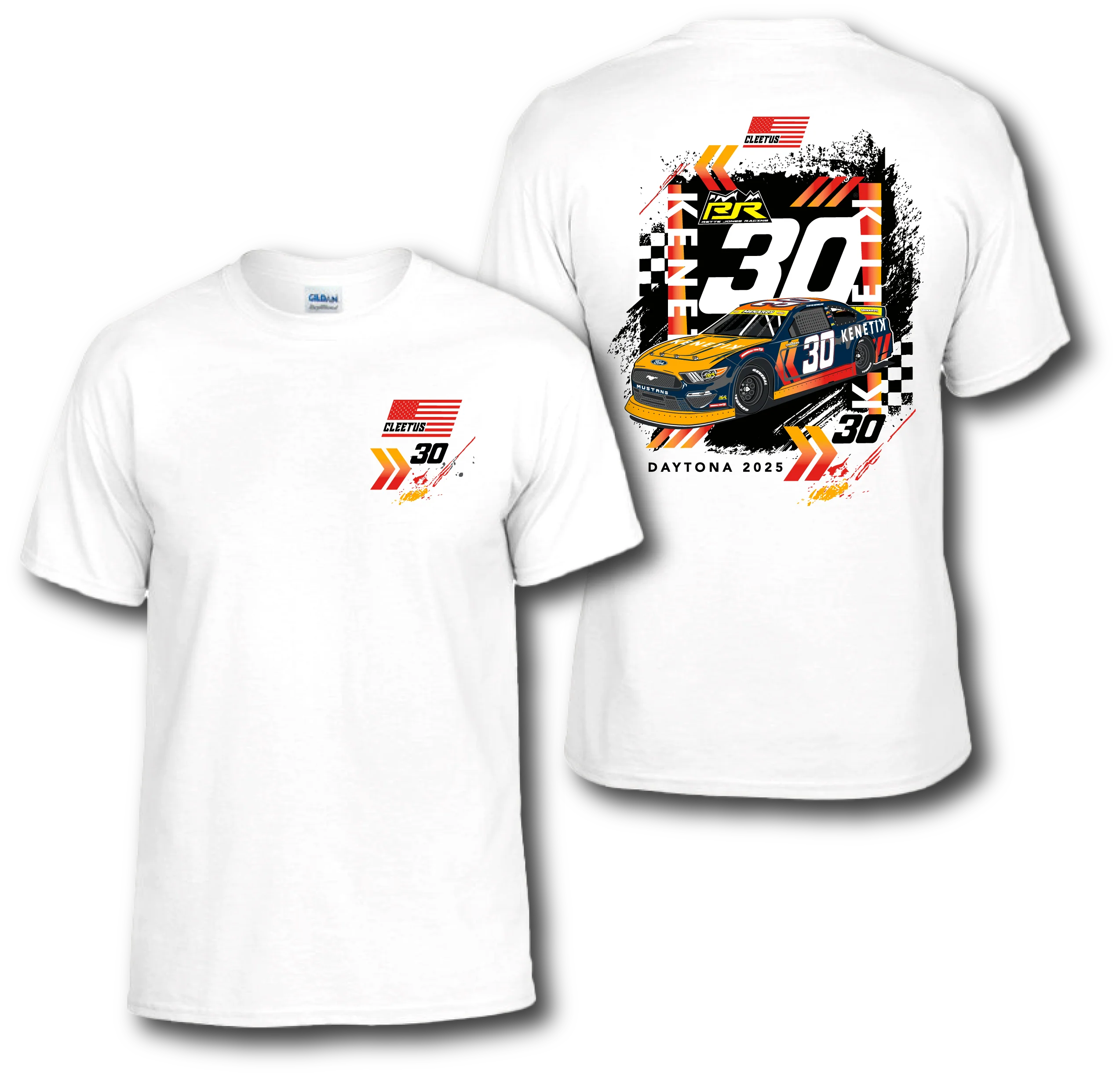 Cleetus Kenetik Nascar Shirt (Black or White) - Image 3